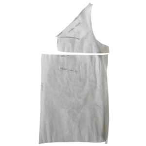 Damen Unterhemd nähen um 1900 - Schnittmuster Vorn