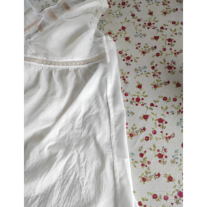 Damen Unterhemd nähen um 1900 - Seitennähte und Schultern mit frz. Naht zusammennähen