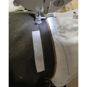 5-Bahnen-Rock Edwardianisch Nähanleitung - Tasche an Rock nähen