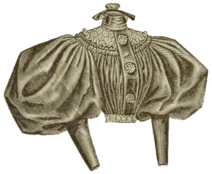 1896 Taille mit Puffärmel