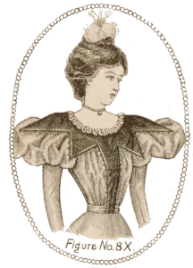 Katalogbild 1896 Bodice mit Puffärmel