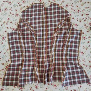 Viktorianische Bluse nähen 1896 - Zusammennähen der Vorderteile