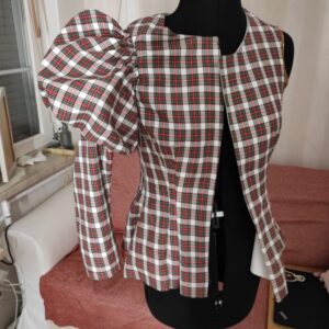 Viktorianische Bluse nähen 1896 - Ärmel angenäht an Bluse