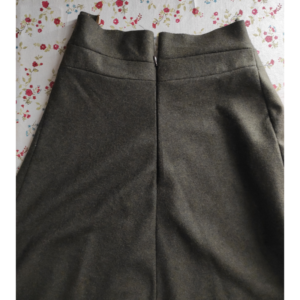 5-Bahnen-Rock Edwardianisch Nähanleitung - fertig eingenähter Reißverschluss