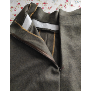 5-Bahnen-Rock Edwardianisch Nähanleitung - fertig eingenähter Reißverschluss