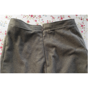 5-Bahnen-Rock Edwardianisch Nähanleitung - fertiger Rockbund