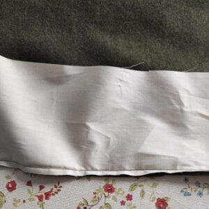 5-Bahnen-Rock Edwardianisch Nähanleitung - Stoffstreifen an Saum nähen