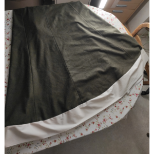 5-Bahnen-Rock Edwardianisch Nähanleitung - Rocksaum nach innen umbügeln