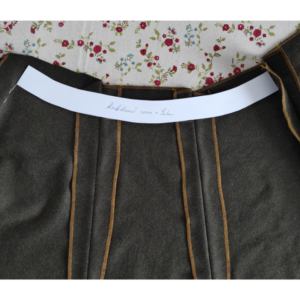 5-Bahnen-Rock Edwardianisch Nähanleitung - Schablone für Rockbund erstellen