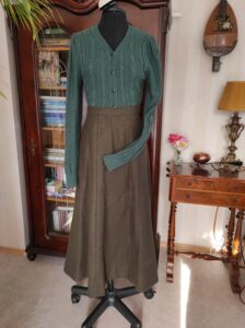 5-Bahnen-Rock Edwardianisch Nähanleitung