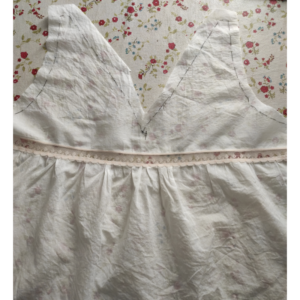 5) Damen Unterhemd nähen um 1900 - Miederteil an Unterteil nähen