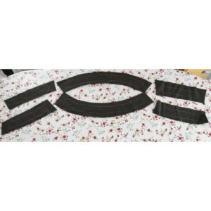 5-Bahnen-Rock Edwardianisch Nähanleitung - Rockbund Schnittteile