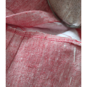 7-Bahnen-Rock 1902 nähen - Bund feststeppen