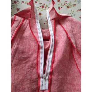 7-Bahnen-Rock 1902 nähen - Naht und Reißverschluss öffnen und annähen