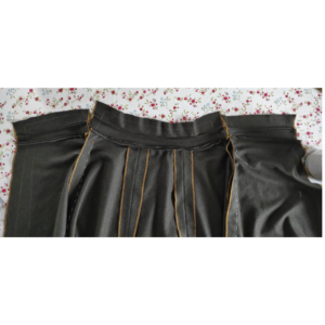 5-Bahnen-Rock Edwardianisch Nähanleitung - Rockbund an Rock nähen