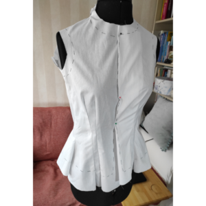 Viktorianische Bluse nähen 1896 - Futter Außenseite