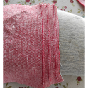 Biesen nähen ohne Anzeichnen - Biesen auf Probestoff nähen