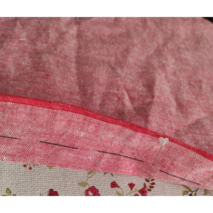 Biesen nähen ohne Anzeichnen - Ende der Biese mit Stecknadel markieren