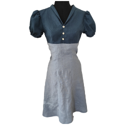 1940 Vintage Kleid mit hoher Taille