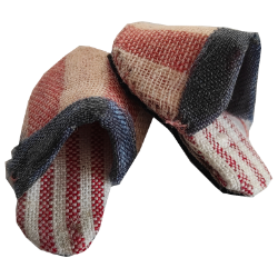 Pantoffel Schlüsselanhänger aus Stoffresten nähen