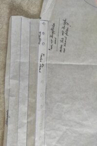 Knopfleiste Schnittmuster