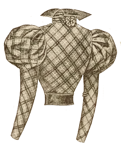 Viktorianische Tagestaille 1897 Rücken