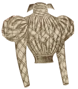 Viktorianische Tagestaille 1897 vorn