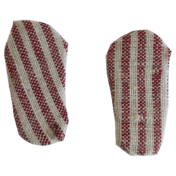 Pantoffel Schlüsselanhänger aus Stoffresten nähen - Sohle zuschneiden und mit Stoff bekleben