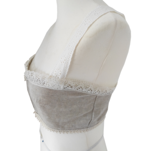 Bustier nähen ohne Schnittmuster - fertiges Bustier Seite