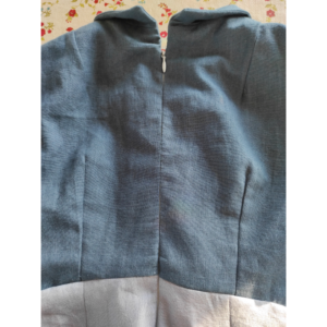 Nähanleitung Vintage Kleid 1940er Jahre mit hoher Taille - fertig eingenähter RV