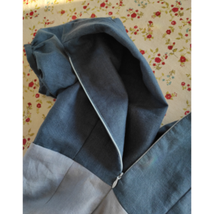 Nähanleitung Vintage Kleid 1940er Jahre mit hoher Taille - RV offen, fertiges Kleid