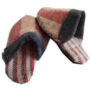 Pantoffel Schlüsselanhänger aus Stoffresten nähen