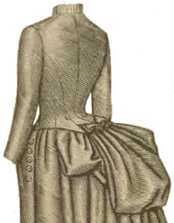 Katalogbild Kleid Rückseite von 1896